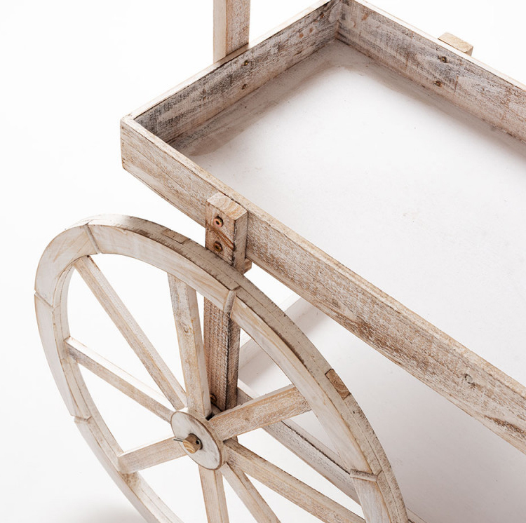 Carrito Expositor Candy Bar Dins Madera Envejecida 