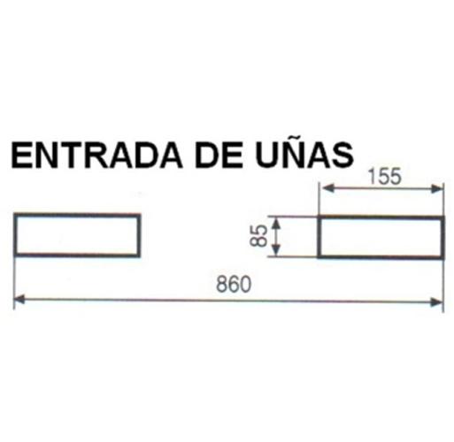Contenedor Basculante 500 litros Apertura Inferior sin Orejetas
