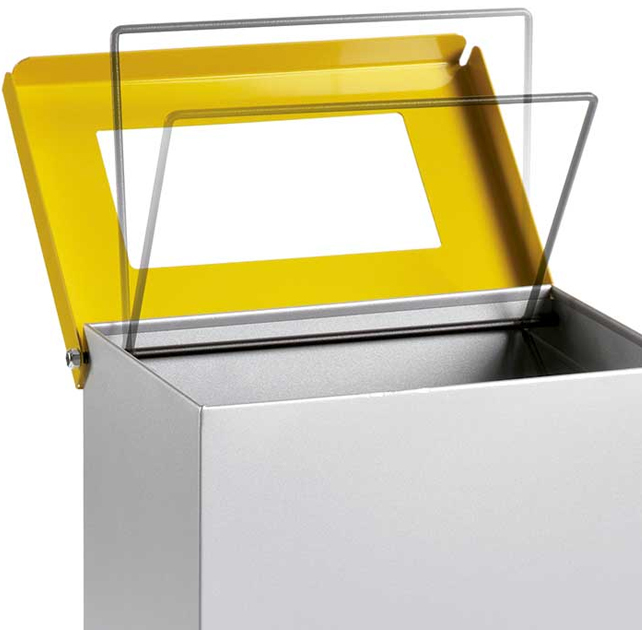  Papelera de Reciclaje Tapa Abatible Ref.6045