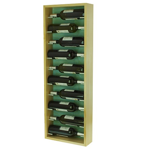 Botellero de Pared Modular 10 Botellas en Madera de Pino 