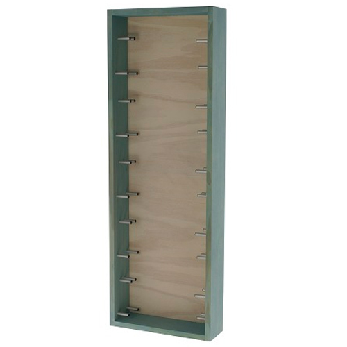Botellero de Pared Modular 10 Botellas Madera Azul y Blanco