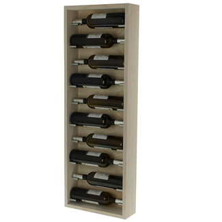 Botellero de Pared Modular 10 Botellas de Madera Blanco