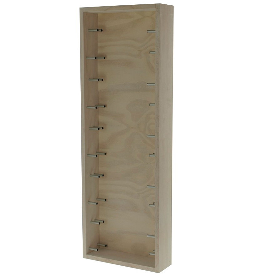 Botellero de Pared Modular 10 Botellas de Madera Blanco