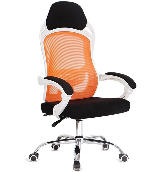 Sillón de Oficina Linz Blanco Respaldo Alto en Malla  