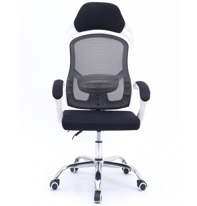 Sillón de Oficina Linz Blanco Respaldo Alto en Malla  