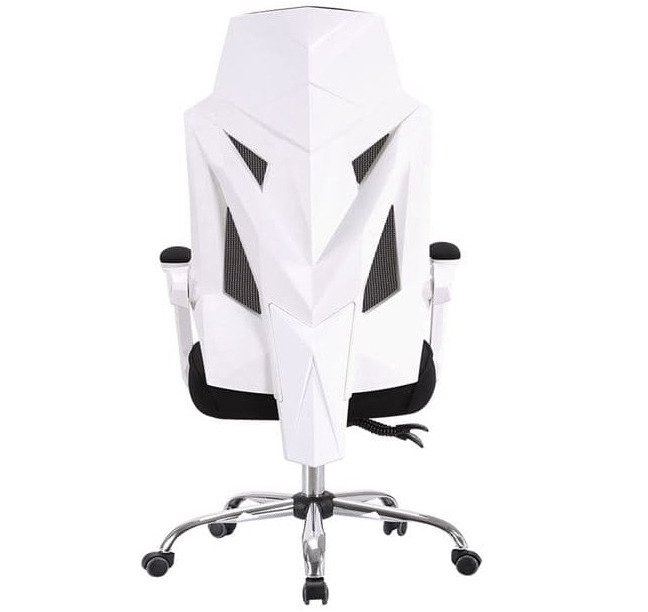 Sillón de Oficina Graz Blanco Respaldo Alto en Malla   