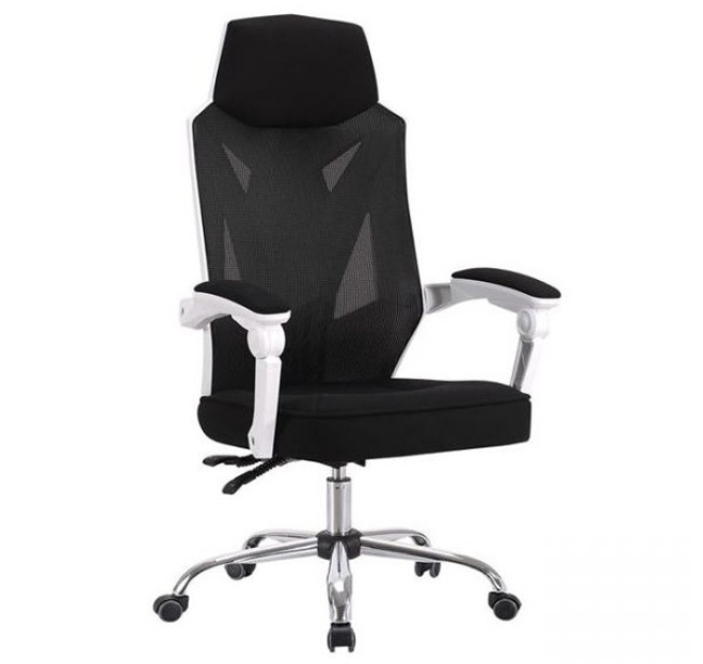 Sillón de Oficina Graz Blanco Respaldo Alto en Malla   