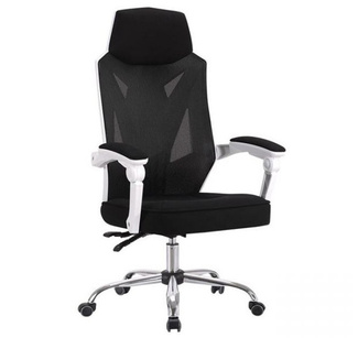 Sillón de Oficina Graz Blanco Respaldo Alto en Malla   