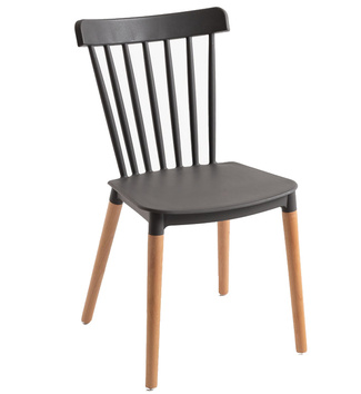 Silla Sansa en Haya y Polipropileno 54 x 44 x 82 cm