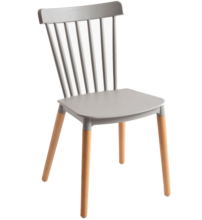 Silla Sansa en Haya y Polipropileno 54 x 44 x 82 cm