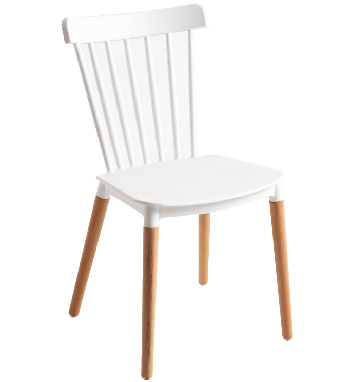 Silla Sansa en Haya y Polipropileno 54 x 44 x 82 cm