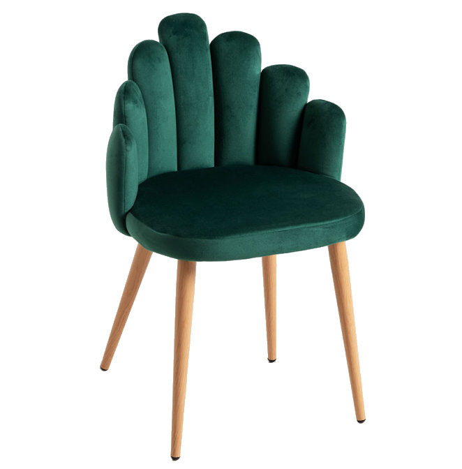 Silla Hanpe Tapizado de Terciopelo 42 x 48 x 77 cm