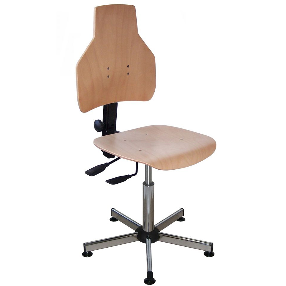 Silla Pie de Acero Cromado Respaldo Ancho 5NH 40GBLP 00 00A