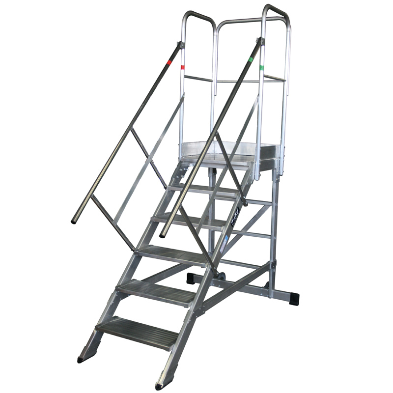 Escalera de Aluminio de Plataforma Móvil 60º MAX 