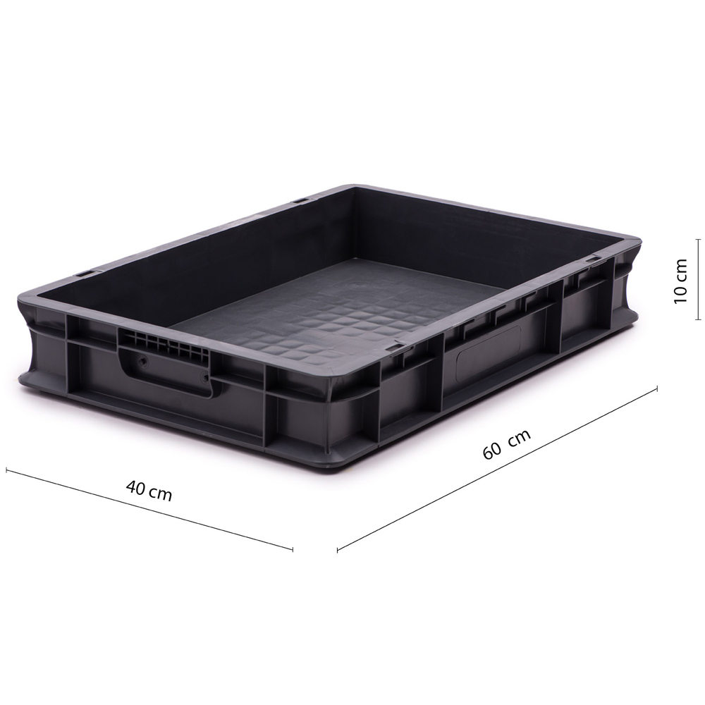 Caja de Plástica Norma Europa Sólida 40 x 60 x 10 cm