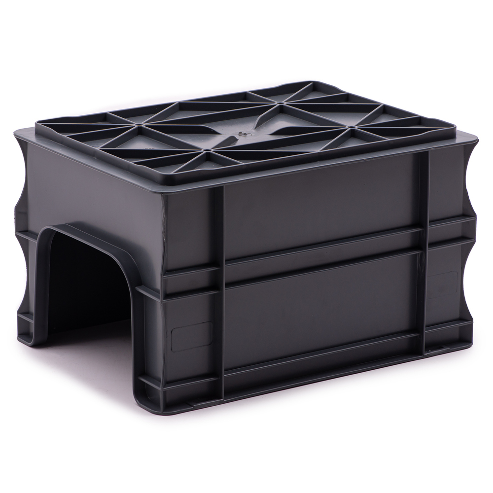 Caja Eurobox Frente Abierto 40 x 30 x 23 Gris Ref.SPK 4322OF