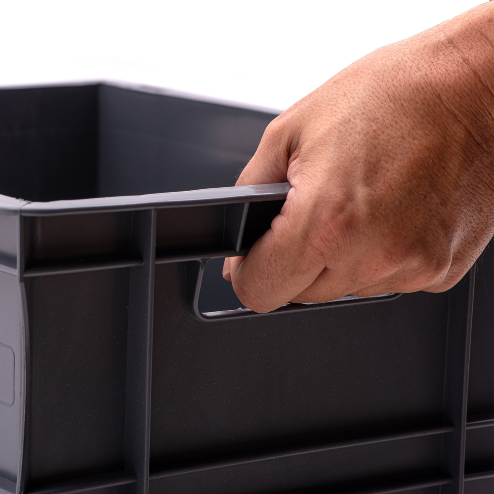Caja Eurobox Frente Abierto 40 x 30 x 23 Gris Ref.SPK 4322OF