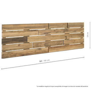 Cabecero Cama Pallet ECO de Madera de Pino Efecto Vintage 