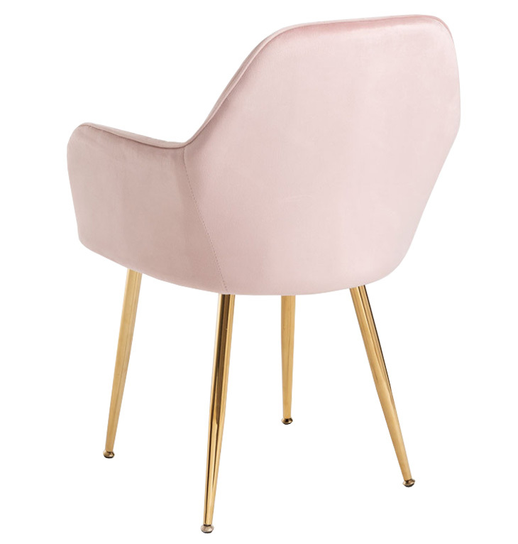 Silla Reby Golden Asiento de Terciopelo 44 x 56 x 87 cm 