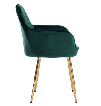 Silla Reby Golden Asiento de Terciopelo 44 x 56 x 87 cm 