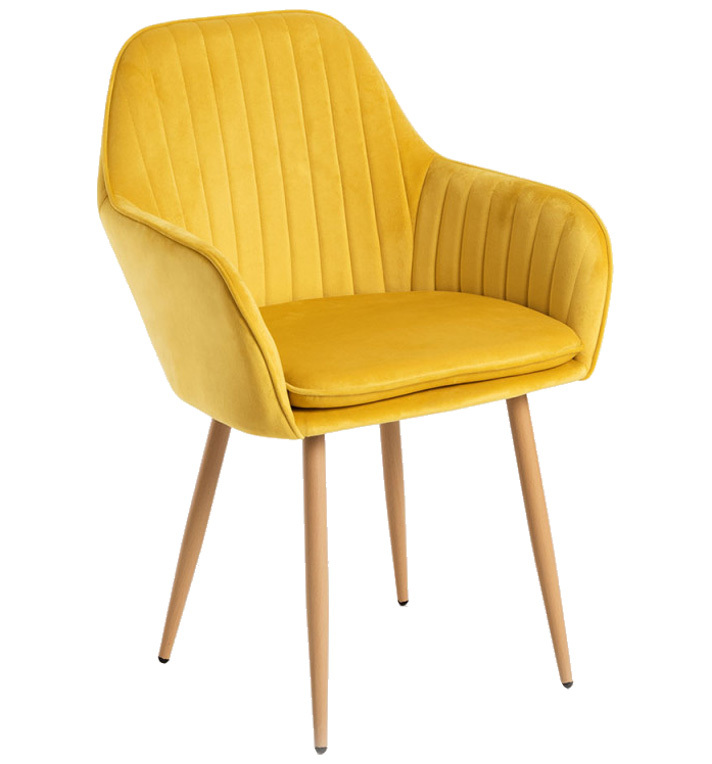 Silla Reby Asiento de Terciopelo 44 x 56 x 87 cm