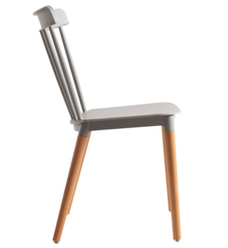 Silla Sansa en Haya y Polipropileno 54 x 44 x 82 cm