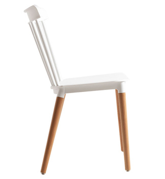 Silla Sansa en Haya y Polipropileno 54 x 44 x 82 cm