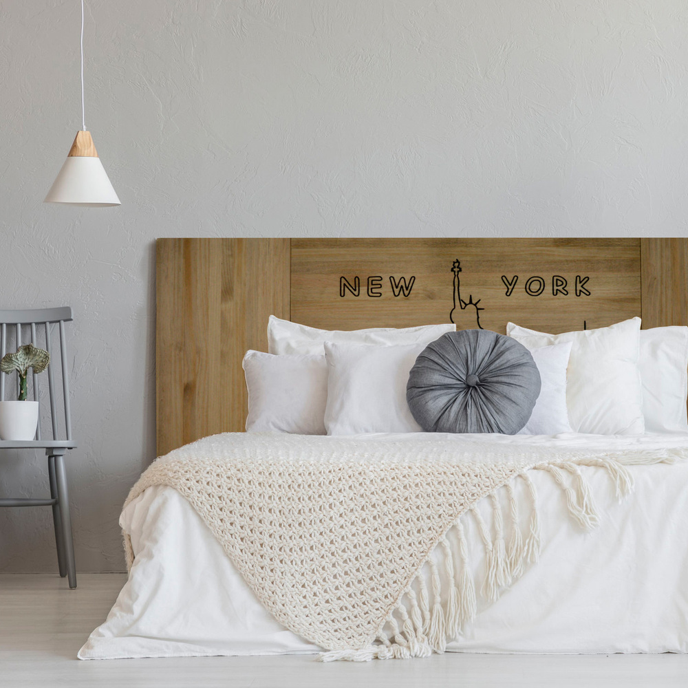 Cabecero Cama Palets New York 3 Partes ECO en Madera de Pino  