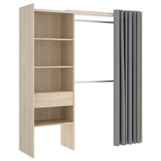 Kit Vestidor Suit 1 Cajón y Cortina 