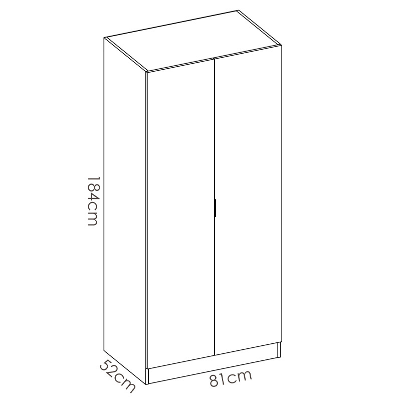 Armario Essen 2 Puertas 52 x 81 x 184 cm