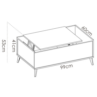 Mesa de Centro Elevable Ness