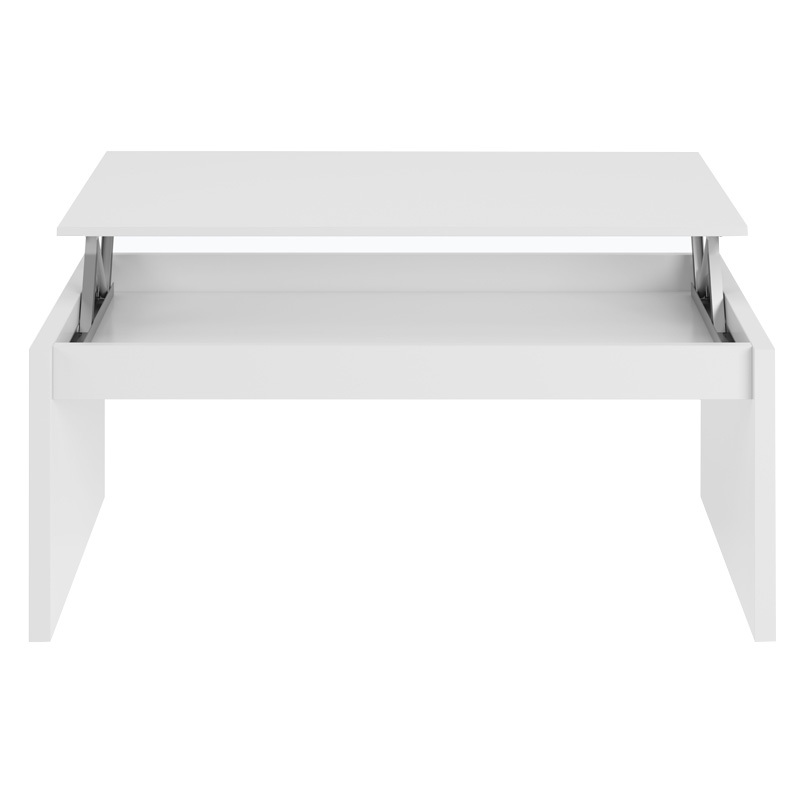 Mesa de Centro Elevable Attuale Blanco Brillo 