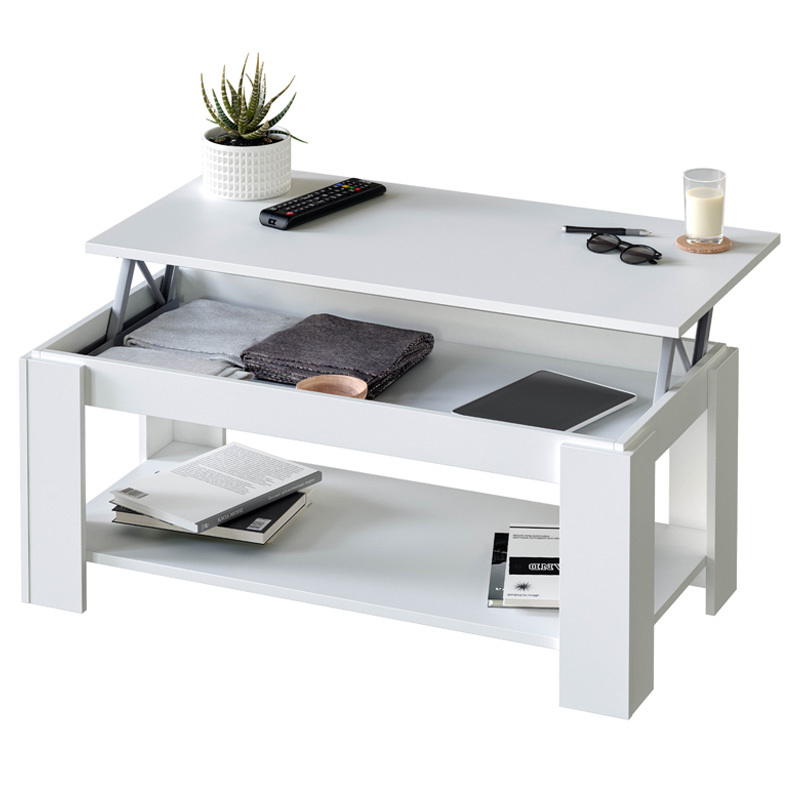 Mesa de Centro Elevable Flow Estante Inferior