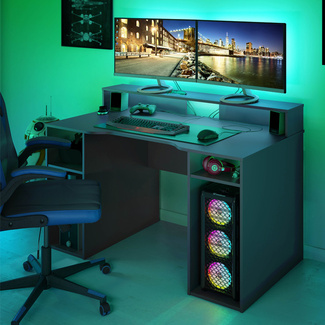 Mesa Ordenador Gamer Gris Antracita 