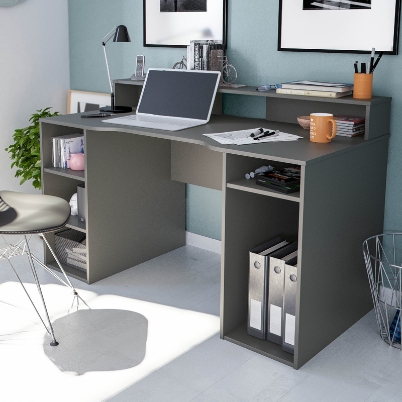 Mesa Ordenador Gamer Gris Antracita 