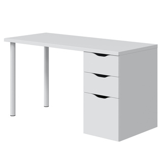 Mesa Escritorio Reversible Sansa Blanco Artik 2 Cajones 