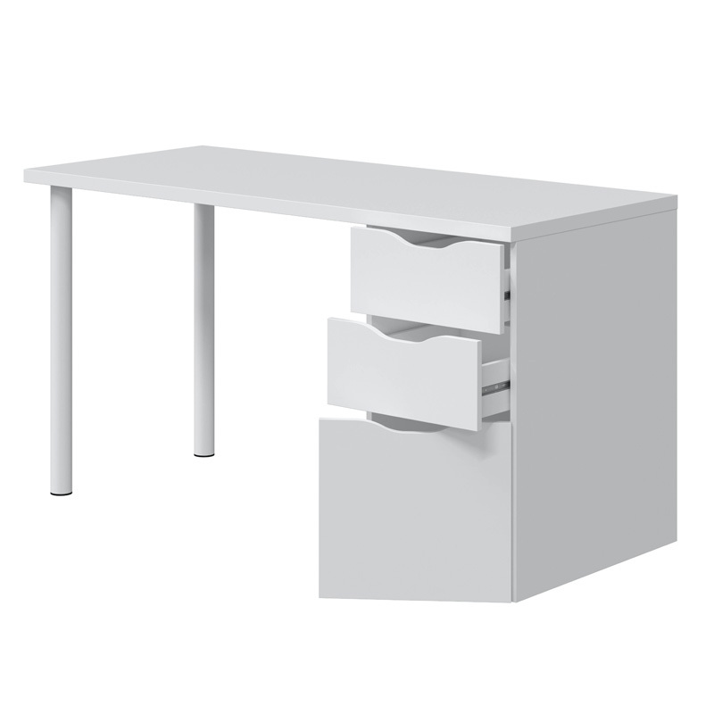 Mesa Escritorio Reversible Sansa Blanco Artik 2 Cajones 