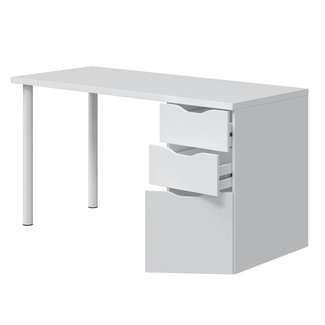 Mesa Escritorio Reversible Sansa Blanco Artik 2 Cajones 