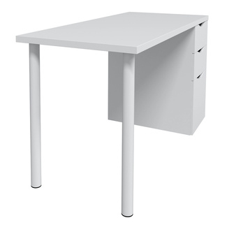 Mesa Escritorio Reversible Sansa Blanco Artik 2 Cajones 