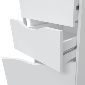 Mesa Escritorio Reversible Sansa Blanco Artik 2 Cajones 