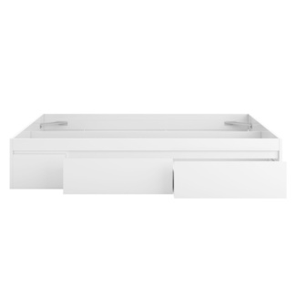 Cama Bed 150 con 4 Cajones Blanco Artik 