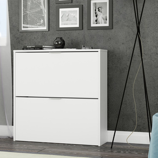 Zapatero Maelys Blanco 2 Puertas Abatibles 