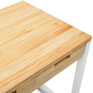 Mesa de Estudio Industrial iCub Strong ECO 1 Cajón Blanco Natural