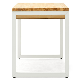 Mesa de Estudio Industrial iCub Strong ECO 1 Cajón Blanco Natural