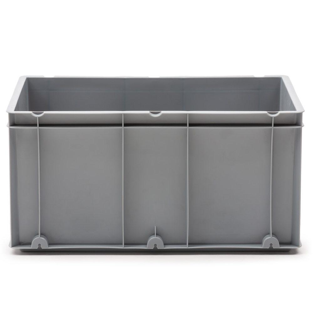 Caja de Plastico Norma Europa Gris Cerrada 40 x 60 x 30 cm