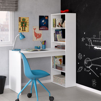 Mesa Escritorio Gio Plus con Estantería 