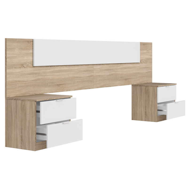 Cabezal Cama Noon Plus con 2 Mesitas 