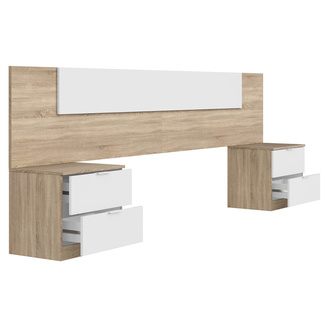 Cabezal Cama Noon Plus con 2 Mesitas 