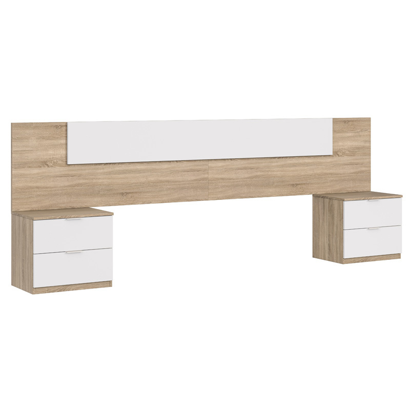 Cabezal Cama Noon Plus con 2 Mesitas 