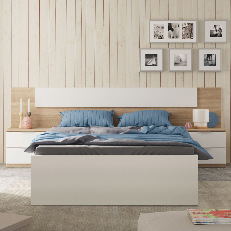 Cabezal Cama Noon Plus con 2 Mesitas 